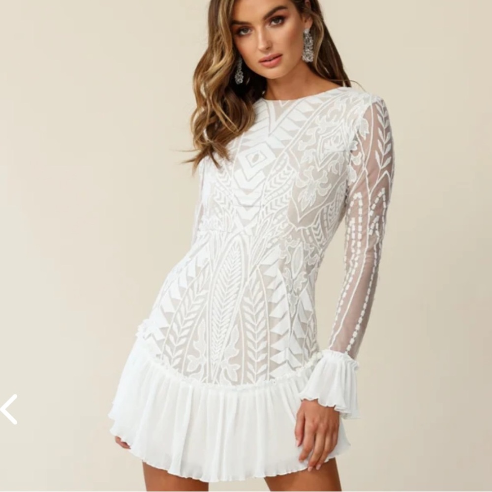 Super cute boho bridal bridal dress- size small